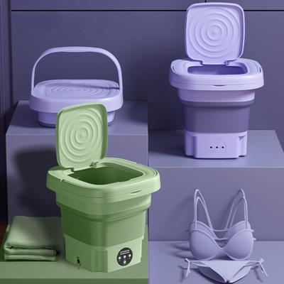Folding Washing Machine Mini Portable Decontamination Washer Low Noise Anti-Slip Pad Dorm Room Washer