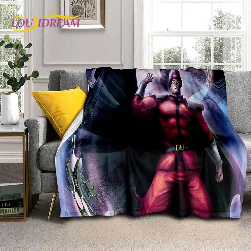 Retro Game Street Fighter SF Soft Flannel Blanket for Beds Bedroom Sofa Picnic,Throw Blanket for Cover Outdoor Leisure Nap Gift