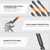 6Pcs Magnetic Impact Nonslip Crossing Screwdriver Head Hand Electric Drill Hexagonal Electric Screwdriver Bit Set Tools