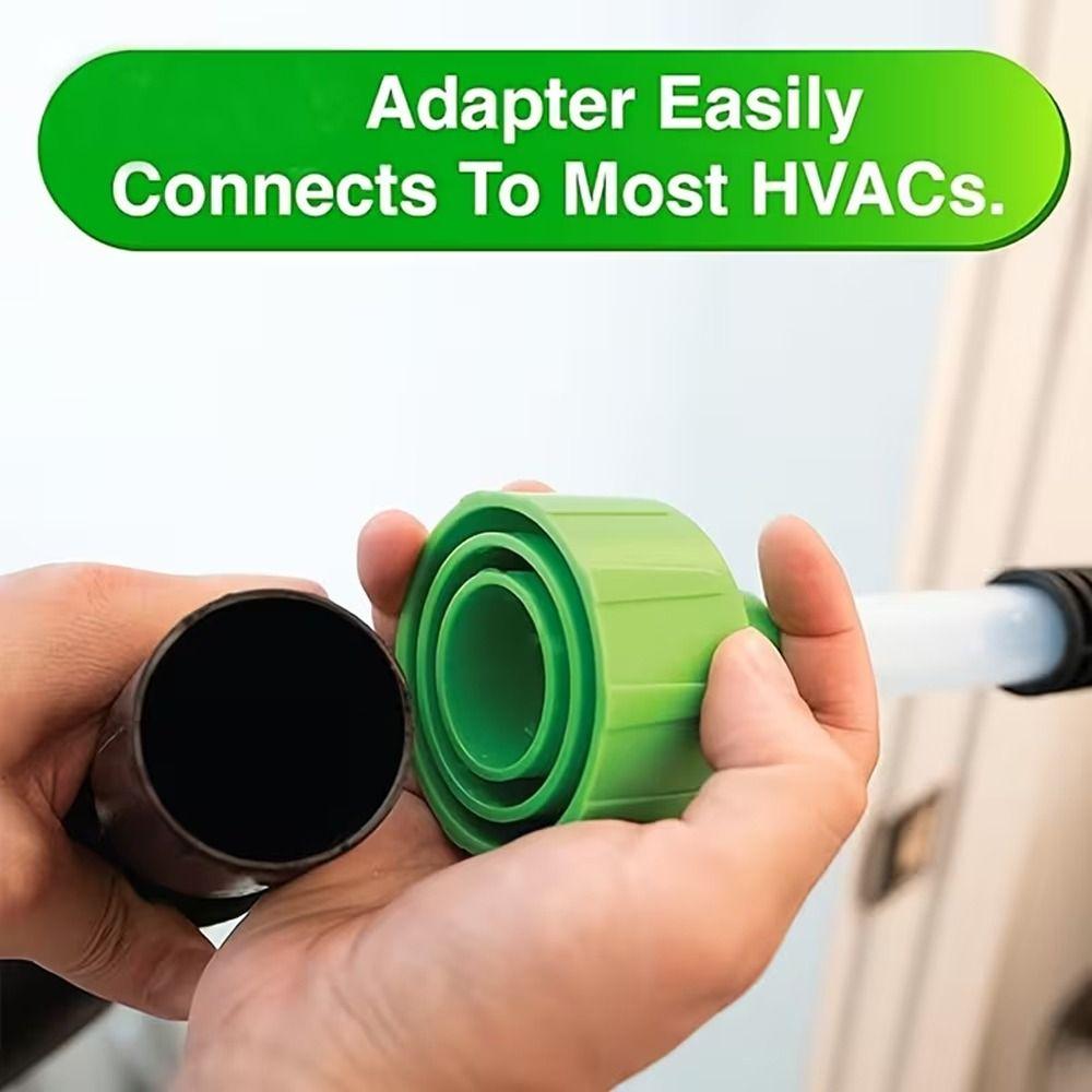 Plastic AC Condensate Drain Unclogger Universal Vacuum Unclog Connector Tool Cooling System