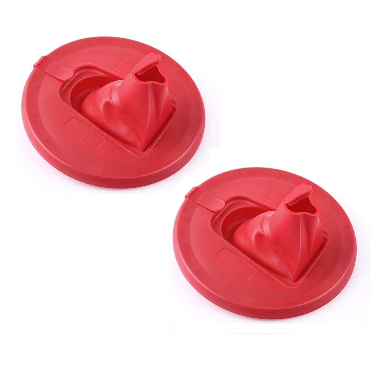 

2025+ 2 Pack Foldable Paint Can Lid Cover with Spout & Air Hole for 1 Gallon Container, Secure Seal with Built in Spout China Mainland