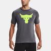 Under Armour Project UA Project Rock Training Loose Fit Crew Neck T-Shirt Men Tops Dark-Gray 1361733-012