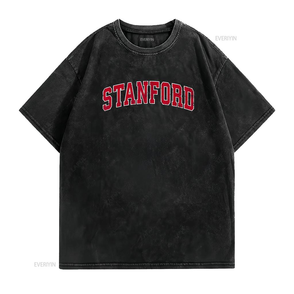 Stanford California CA Vintage Sports Design Red T Shirt Vintage Washed Breathable Graphic Top For Everyday Wear