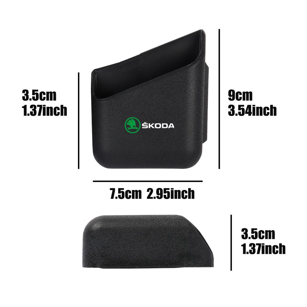 tgcyx7 Car Interior Side Door Storage Box Stowing Tidying Hanging Holder For Skoda Rapid Octavia A5 S Kodiaq Fabia A7 VII Kamiq Karoq