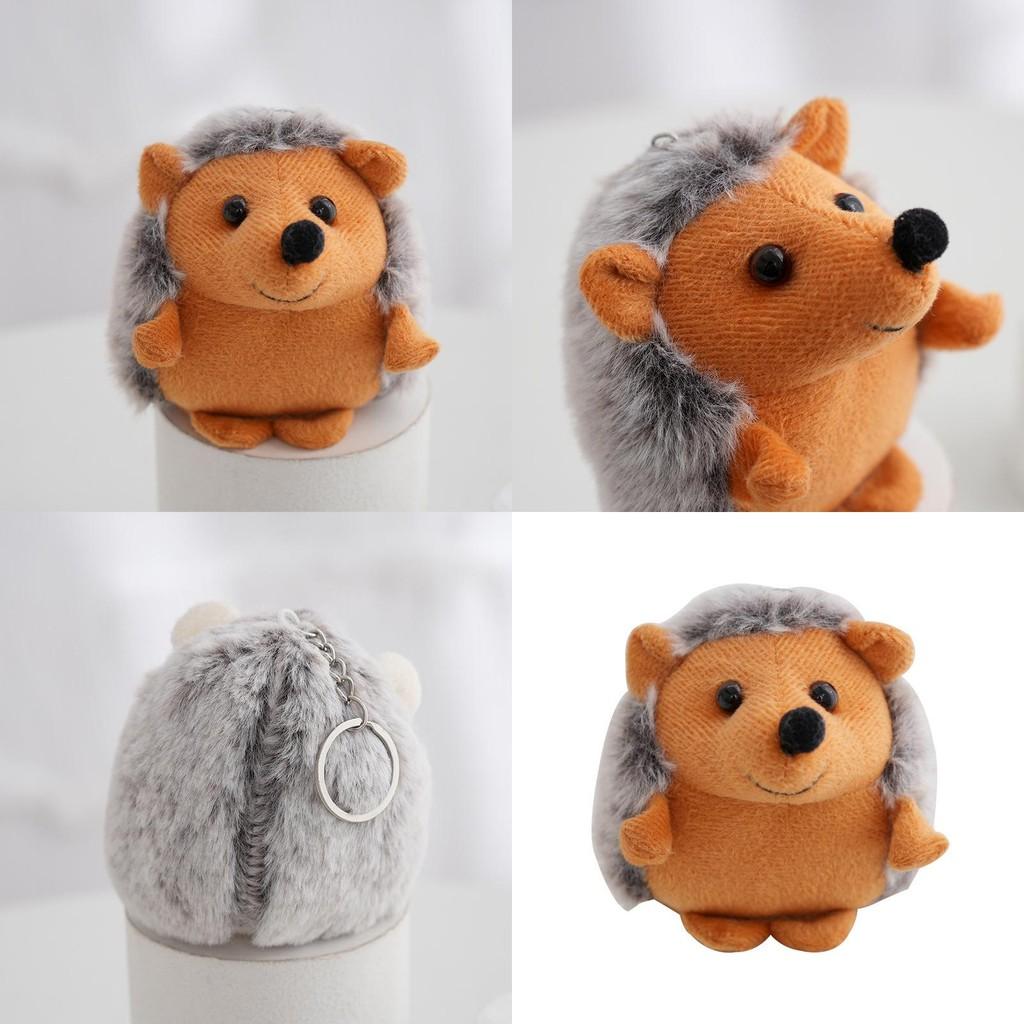 Adorable Hedgehog Plush Toy Keychain Soft Stuffed Animal Backpack Charm Cute