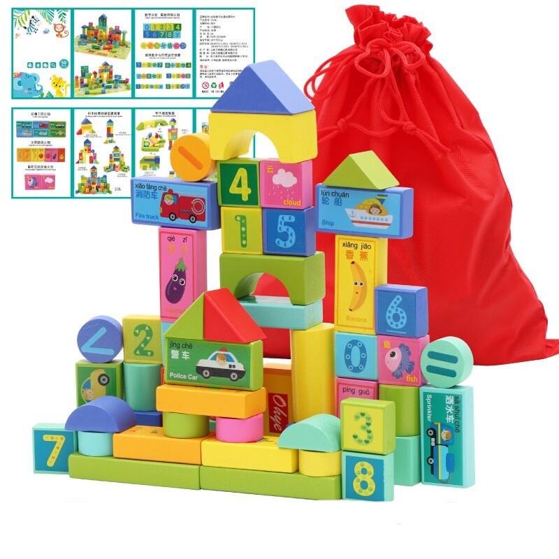 

Деревянный алфавит 50 шт. блоки для детей раннее обучение образовательный набор для малышей игрушка