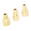 3pcs Air Conditioner Brass Adapter Durable Vacuum Adapter Portable Charging Vacuum Port Adapter for