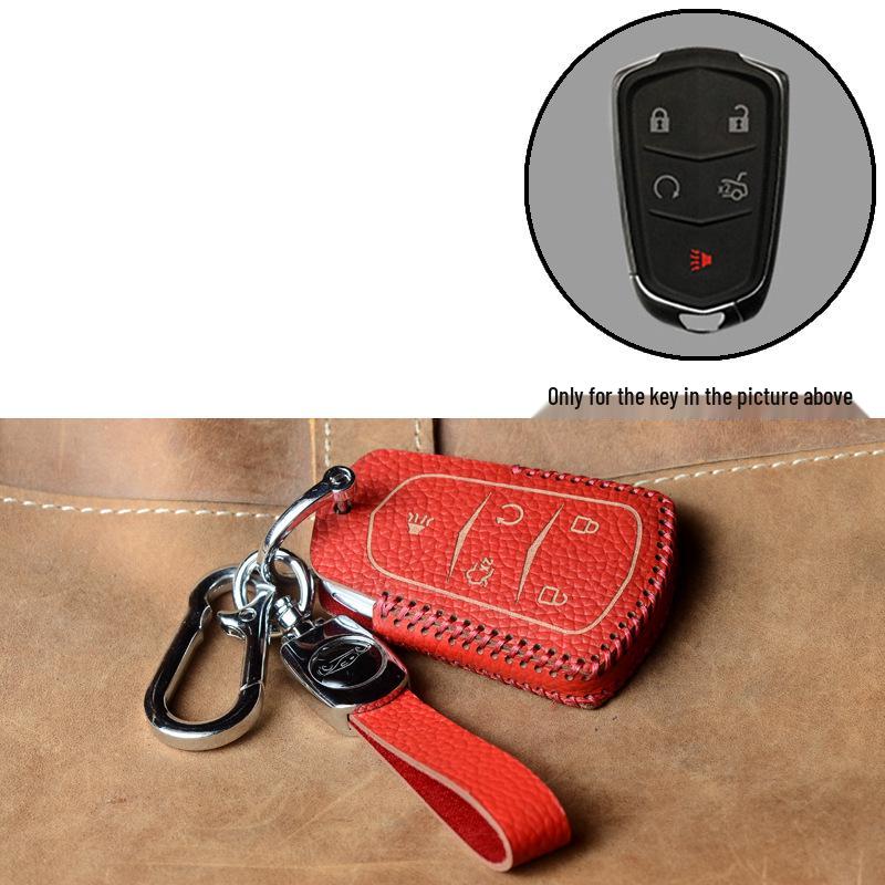 Cadillac Key Case with Snap Button for XT4, XT5, CT5, XT6, XTS, ATSL, CT6, CT4 Models