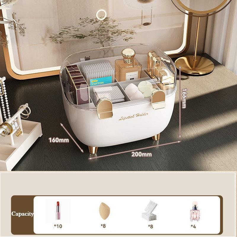 

Держатель для помады Органайзер с крышкой Прозрачный акриловый подставка для помады Контейнер Пылезащитный органайзер для косметики