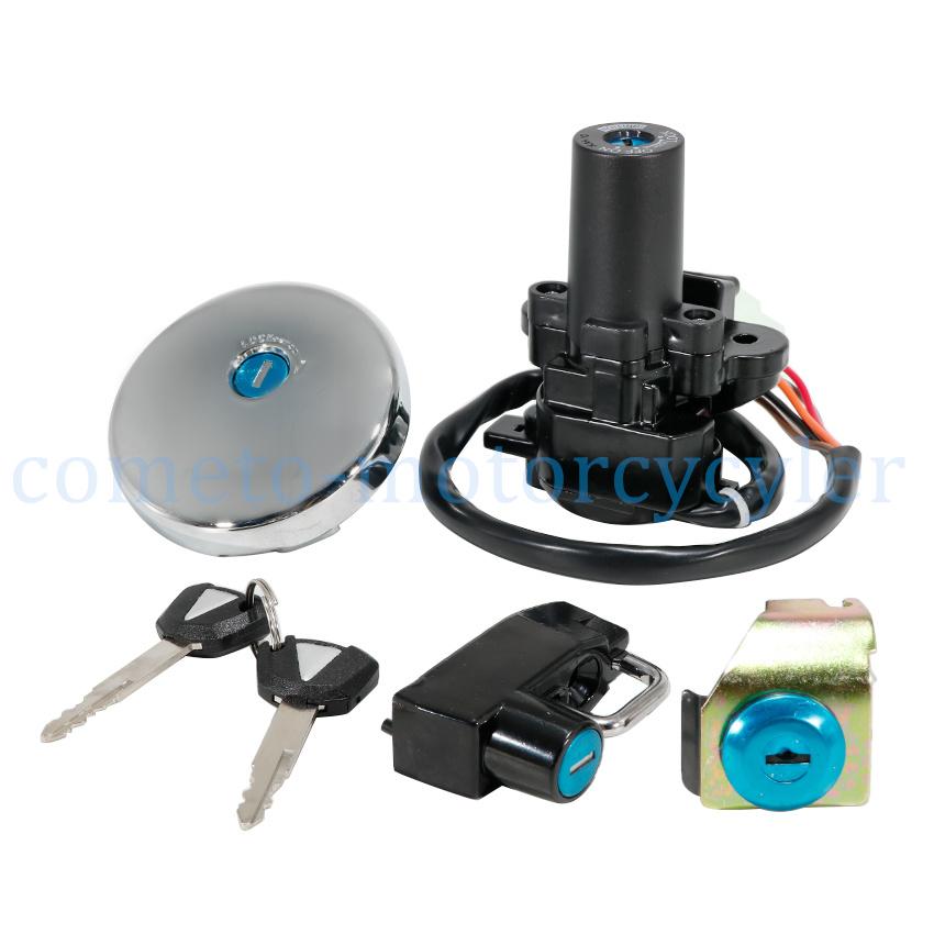 OEM:27048-5316 51049-0003 Motorcycle Ignition Key Lock Switch Set Key Kit For Kawasaki W800 2022-2025 W800 ABS 2024
