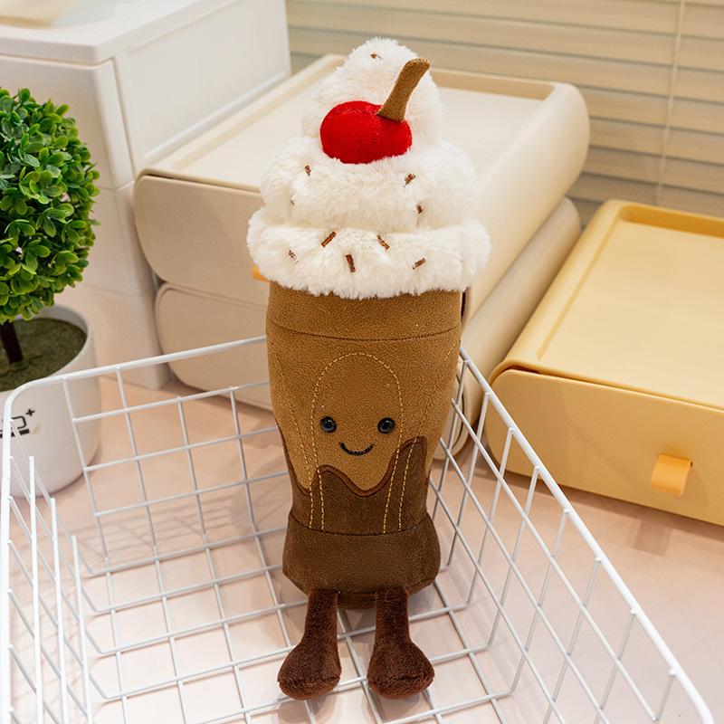 Fun Ma Ling Chocolate Milkshake Toy Cute Milk Tea Plush Doll