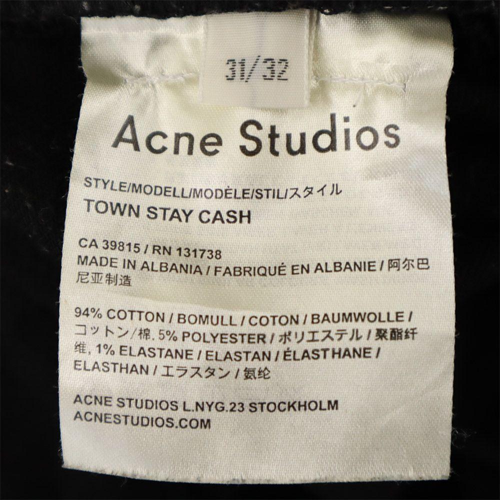 ACNE STUDIOS Long pants W31 black Button fly stretch Men's Used