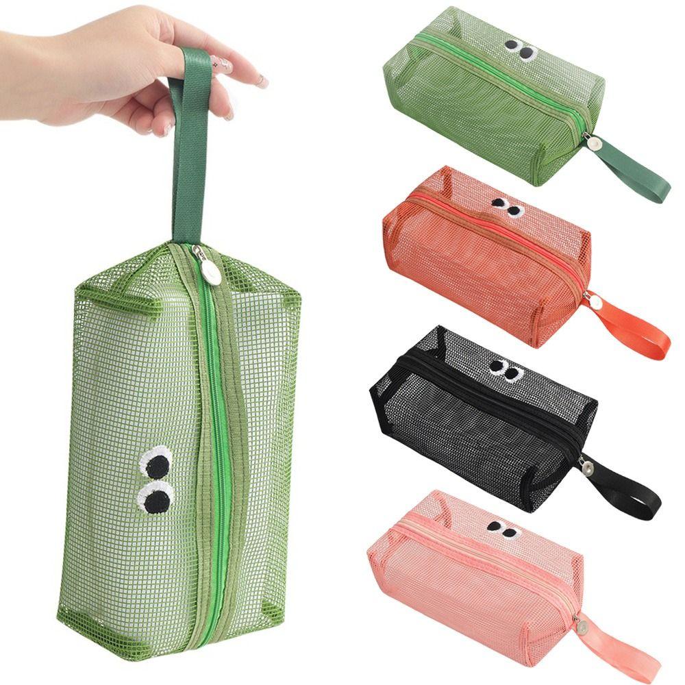 

Large Capacity Cute Zipper Pouch Portable Cartoon Toiletries Organizer Card помаранчевий