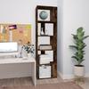 Bookshelf Smoked Oak 45 x 24 x 160 cm Engineered Wood