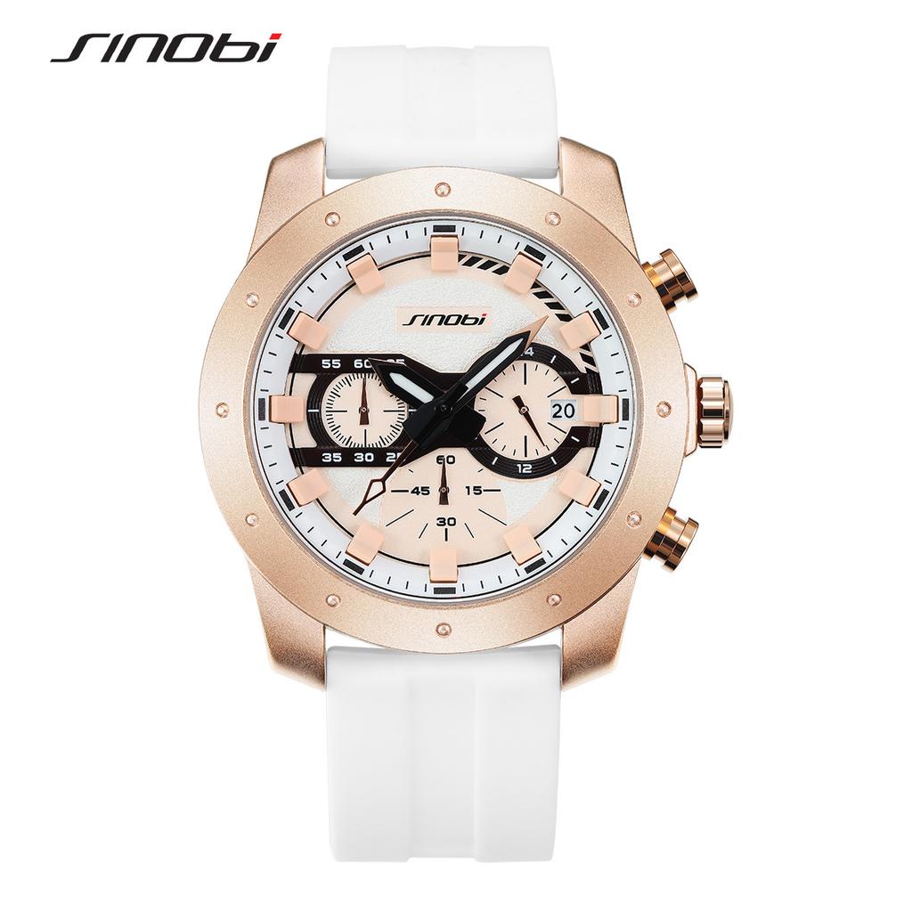 Men'S Watch Silicone Strap Multifunctional Quartz Watch Fashion Student Watch Waterproof Men'S Watch