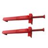 2Pcs Brick Line Clips Line Runners 7.87-9.45inch Clamps Brick Line for Positioning Bricklaying Pullers Line Stretchers