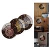 Large Round Art Acrylic Round Muslim Style Wall Clock Non Ticking Battery Powered Mute Quartz for Ramadan Eid Home Decorative