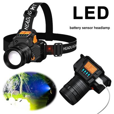 LED Induction Headlamp Multifunctional Head Torch USB Rechargeable Super Bright Headlamp LED Head Flashlight for Camping Hiking