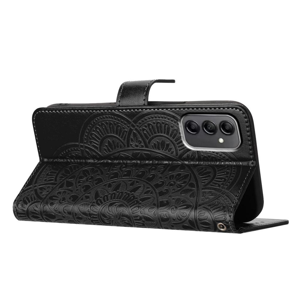 For Samsung Galaxy A14 5G/A14 4G Magnetic Phone Case Flower Imprinted Stand Cover