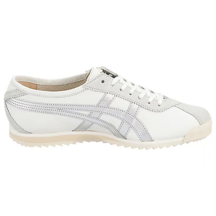 ONITSUKA TIGER Limber 66 Prestige Durable Low-Top Running Shoes Women Sneaker White Silver OT6000-0196