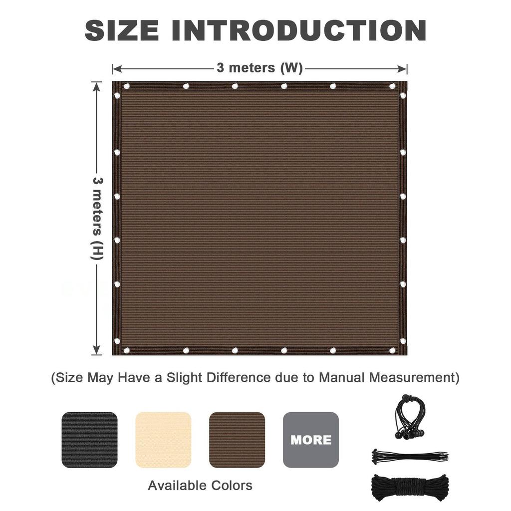 90% Shade Cloth, Durable Mesh Tarp Garden Shade Outdoor Sun Shade Net for Plant Pergola Patio