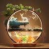 Chinese-style flowing water ornaments landscape fish tank living room small fountain waterfall creative home decoration