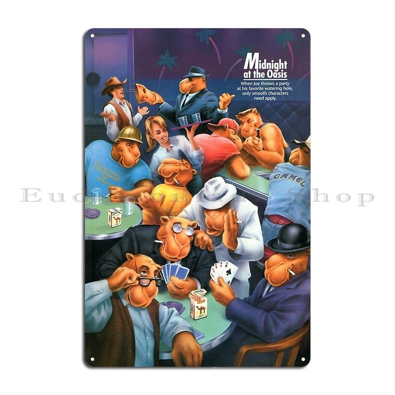 

Vintage Joe Camel Roulette Ad Metal Plaque Poster Party Club Classic Pub Wall Cave Character Joe Camel Tin Sign Poster 30x40cm(11.8x15.7inch)