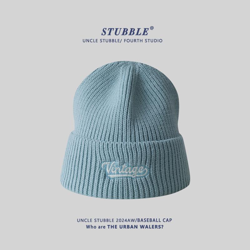 

Вязаная шапка для мужчин и женщин. Модный бренд для зимнего тепла и защиты ушей. Повседневная и универсальная шерстяная шапка. (55-61cm)