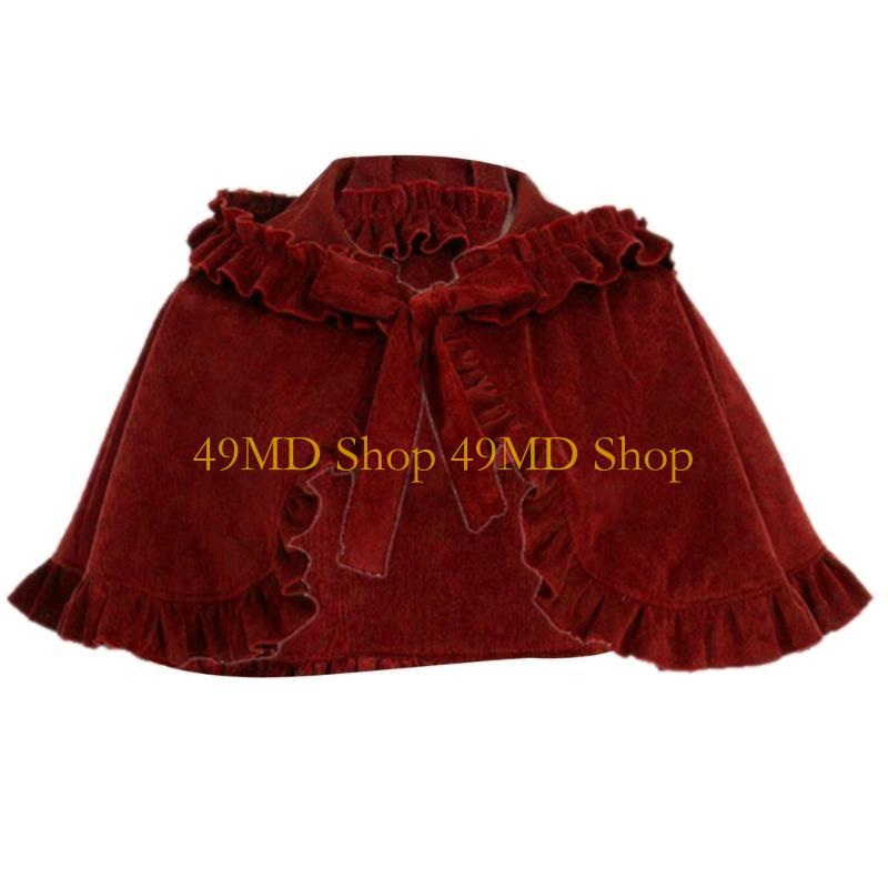 49MD Velvets Christmas Capes Warm Velvets Shawl Multipurpose Stylish Beautiful Shawl for Office Event and Family Gatherings
