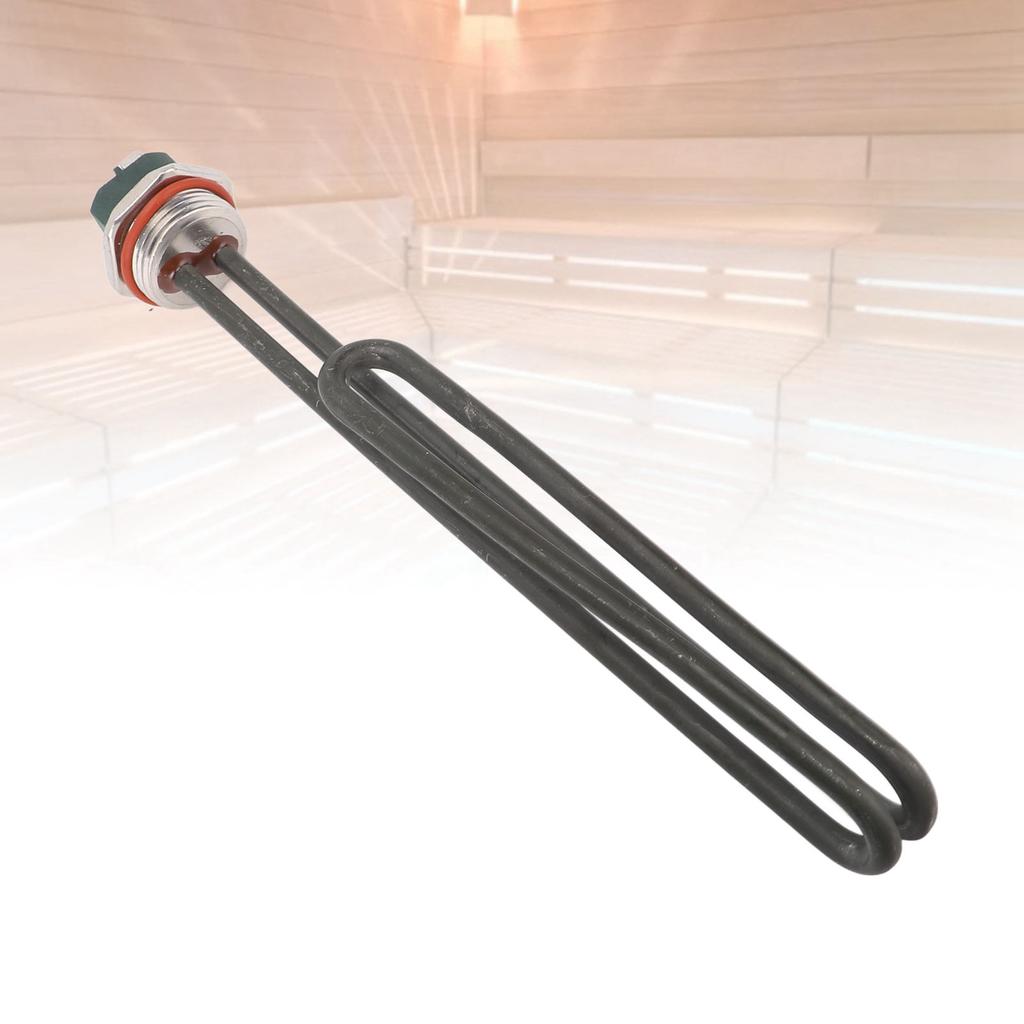 BOURING 120W Electric Hting Pipe Water Tubular Hter 1-1/4 Inch Bending Thermostat