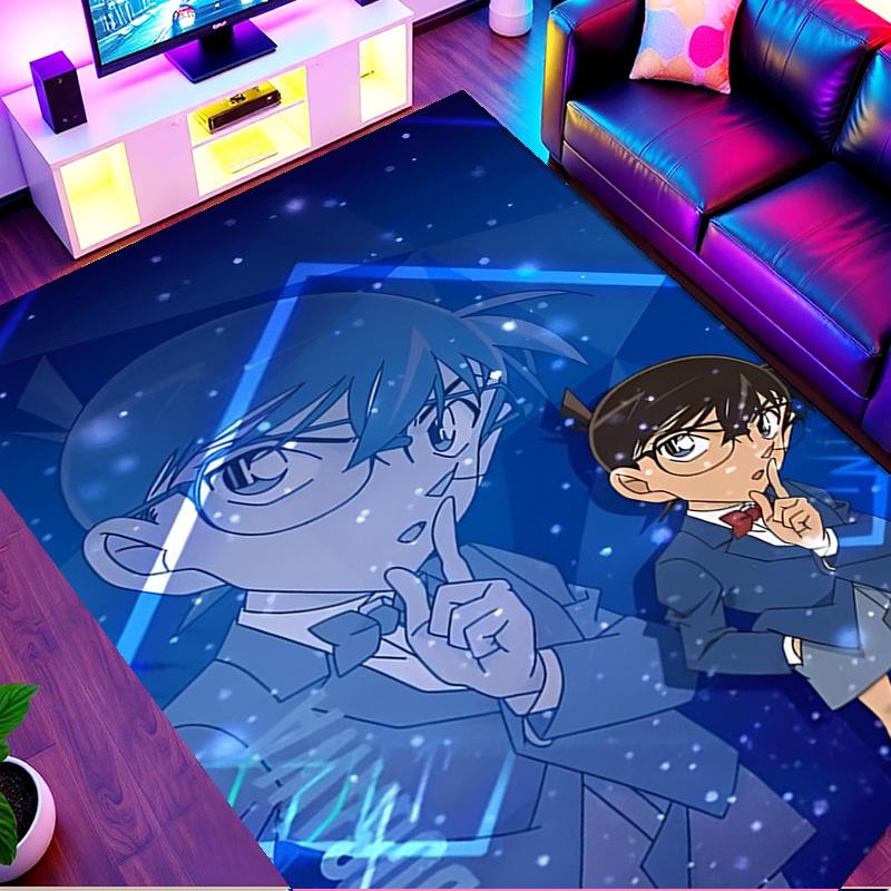 Detective Conan Teppichdruck, Waschbarer Bodenläufer, Für Eingangsbereich Studentenwohnheim Waschküche Büro Arbeitszimmer, Heimdekoration Geburtstags-Weihnachtsgeschenk