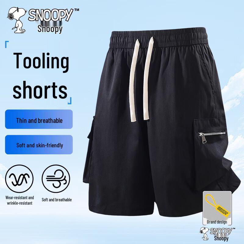 SNOOPY Men s Tie-Dye Cargo Sports Shorts XL