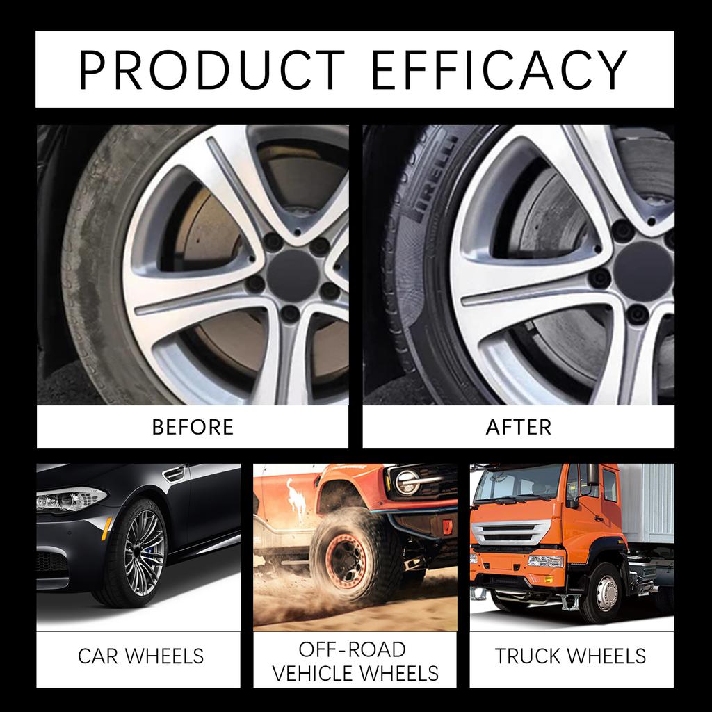Car Tire Blackening Ceramic Coating Spray Liquid Refurbishing Agent Auto Motorcycle Wheel Washing Accessories Spraying Wax Clean