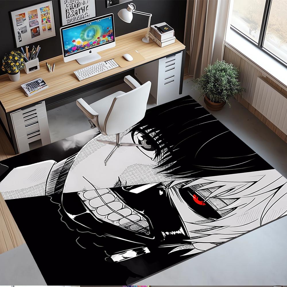 Tokyo Ghoul Printed Carpet,Rug,for Office Chair Living Room Bedroom Kitchen Room Decor Gifts.