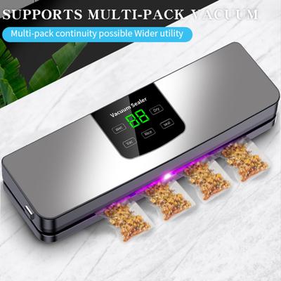 Vacuum Sealing Machine with UV Sterilization Digital Display Strong Suction Power Waterproof Full Automatic Food Sealer