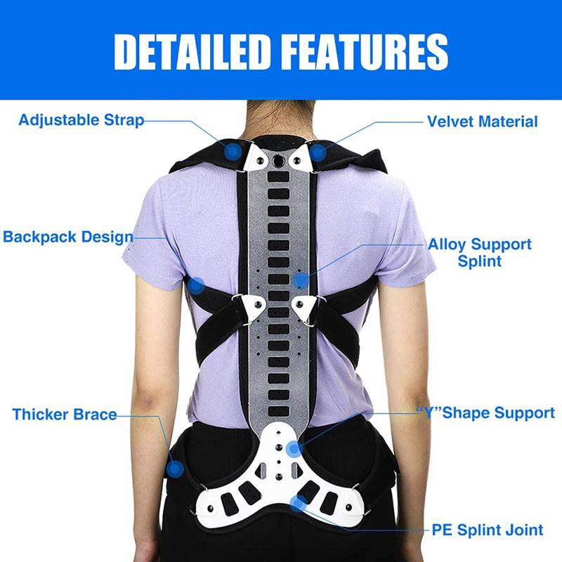 Hunchback Correction Spine Support Trainer Adjustable Back Brace Posture Corrector Women Men Back Straightener