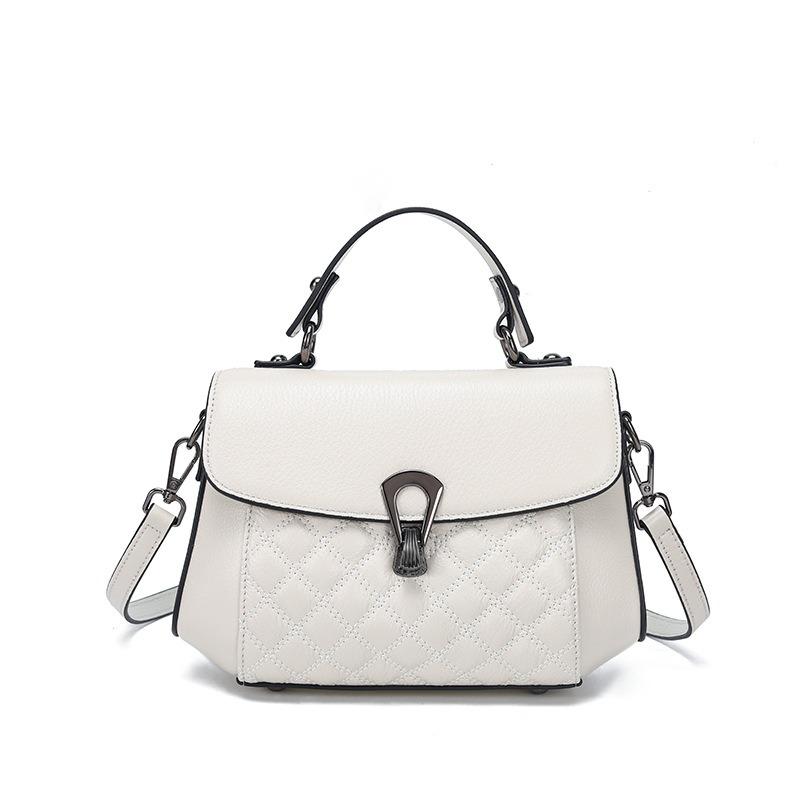 Leather Bag Women's Niche First-layer Cowhide Shoulder Bag New Light Luxury Fashion Handbag Versatile Messenger Bag