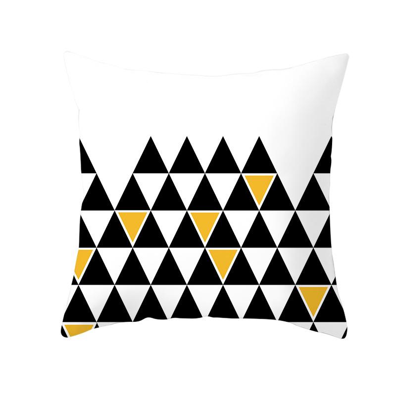 Geometryczny Nadruk Cyfrowy Poszewka na Poduszkę Skórka Brzoskwiniowa Nowoczesny Prosty Styl Poszewka na Poduszkę na Sofę Pokrowiec na Poduszkę Samochodową Dekoracja