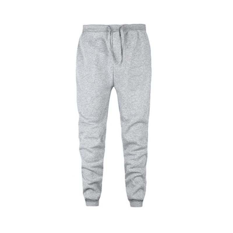 Men's Casual Jogging Athletic Training Pants Autumn Comfortable Solid Colour Skinny Drawstring Elastic Waist Sweatpants