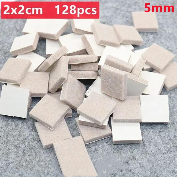 18-128 PCS Felt Chair Leg Pads 3/5mm Thick Floor Scratch Protector Mat Mute Non-slip Self Adhesive DIY Furniture Accessories