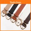 Modern Womens Wide Alloy Loop Belt For Denim Pants With Simple Elegant Design