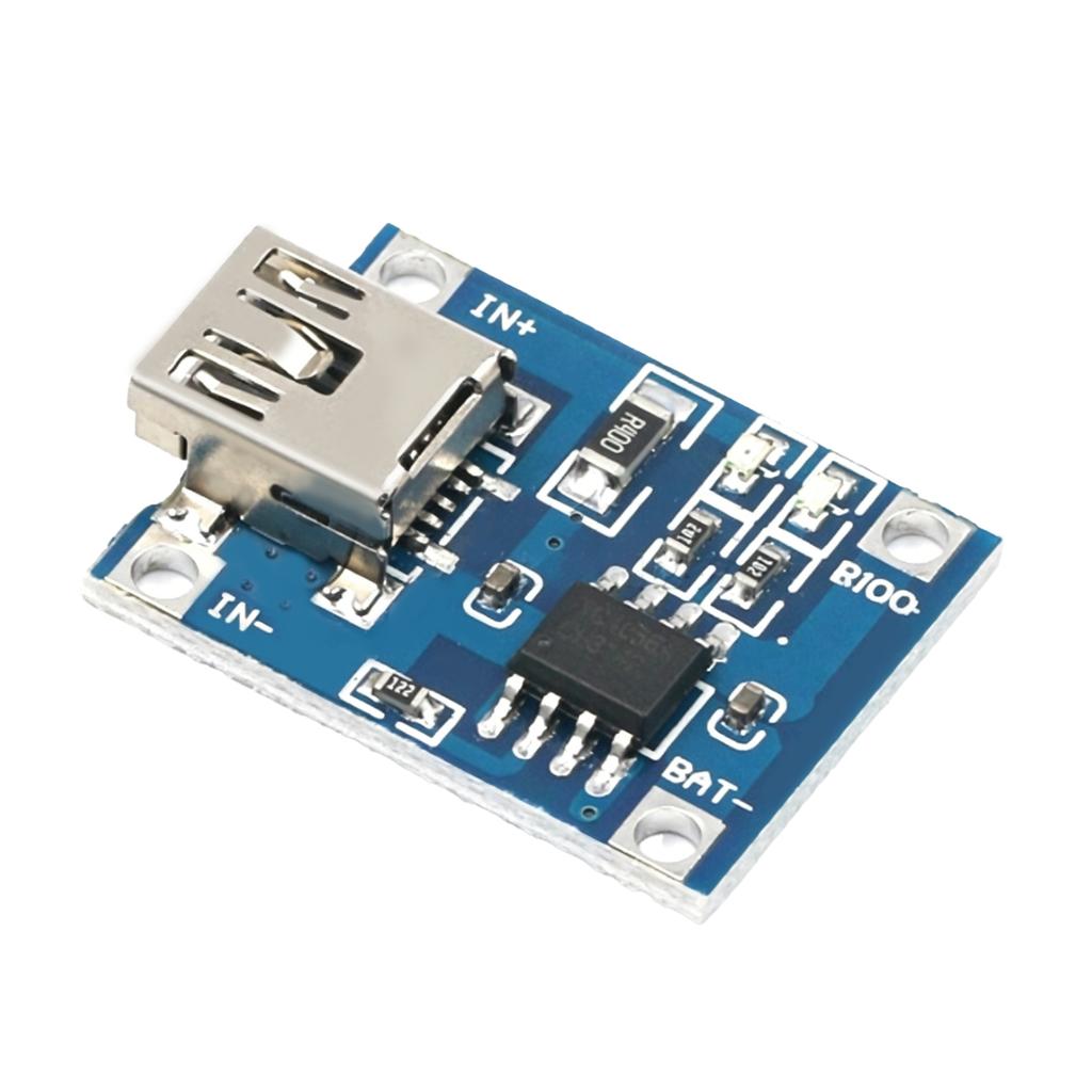5Pcs TP4056 Lithium Battery Charger Module 5V 1A Protection Dual Functions 18650 Li-ion Micro USB Type-C Mini Charging Board DIY