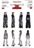 Girls' Sparkly Jazz Dance Long-Sleeve Outfit: Fashionable Street Dance T-shirt & Pants Set