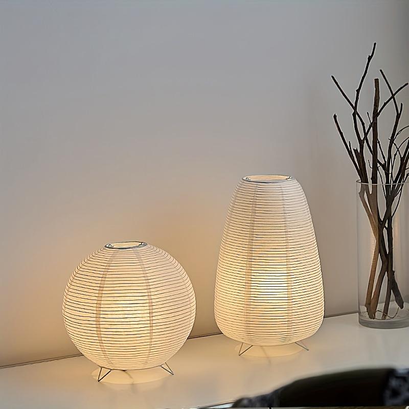 1PC Eco-Friendly Nordic Lighting Paper Lantern Table Lamp Scandinavian Paper Lantern Bedroom Decor