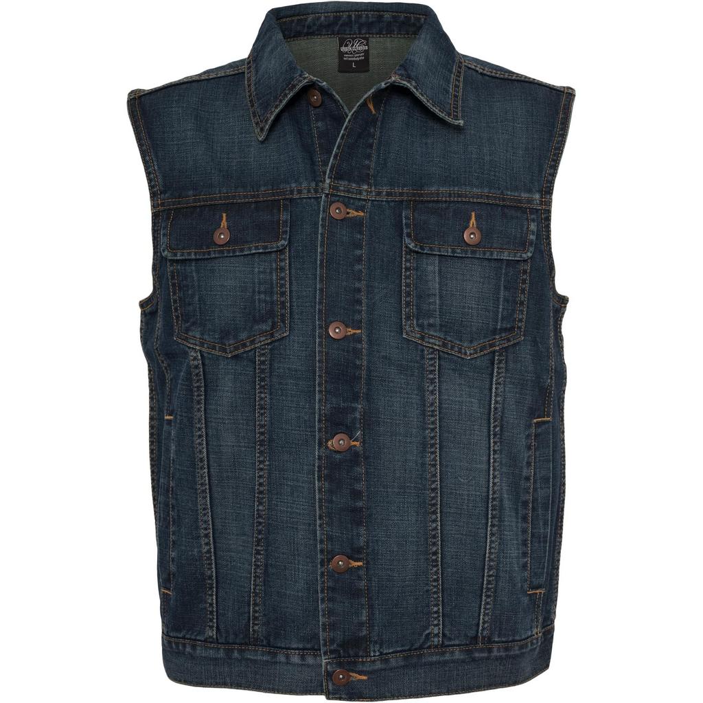 Gilet in denim da uomo Urban Classics