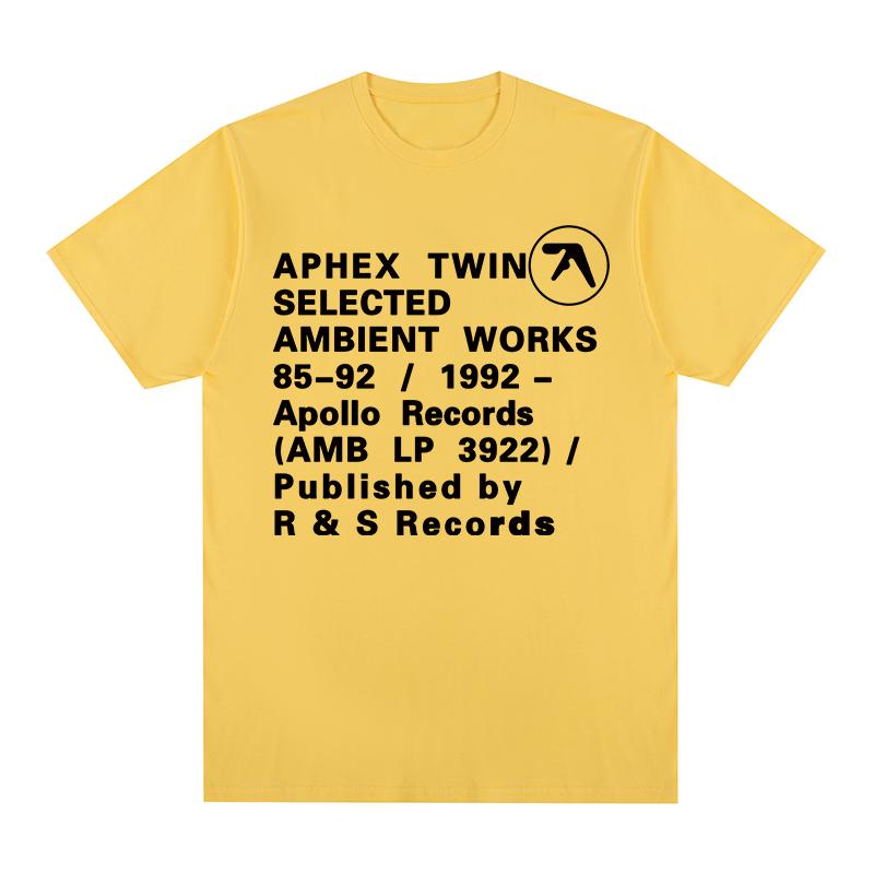 APHEX TWIN Vintage T-Shirt Y2K Streetwear Kleidung Geburtstagsgeschenk Baumwolle Herren T-Shirt Neues T-Shirt Damen Tops
