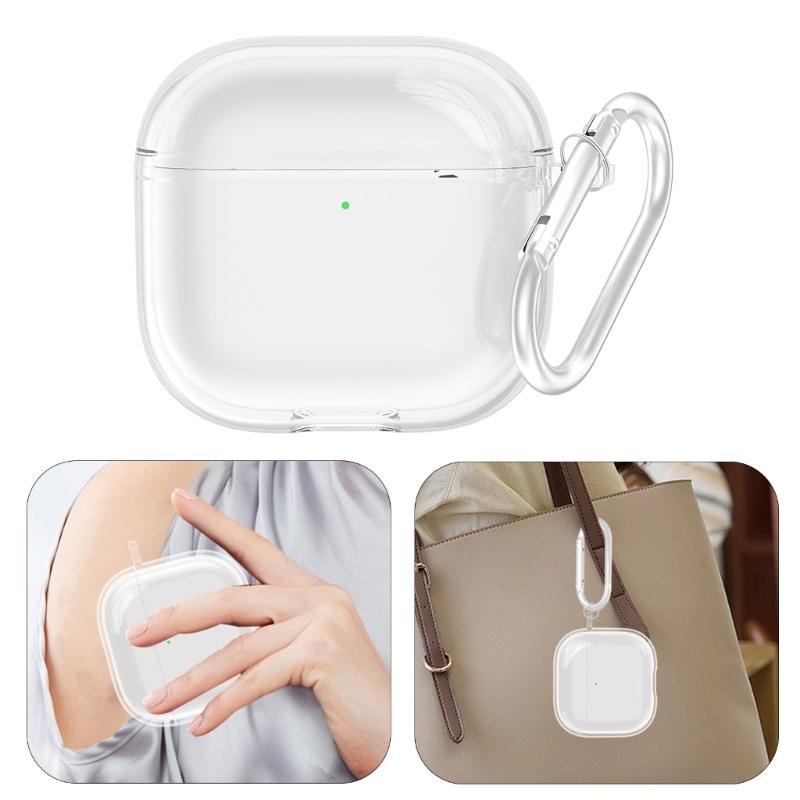 Clear TPU Protective Case For Headsets Shock Absorbents Cover Protective TPU Clearly Case Snugly Fit Earphone Shell