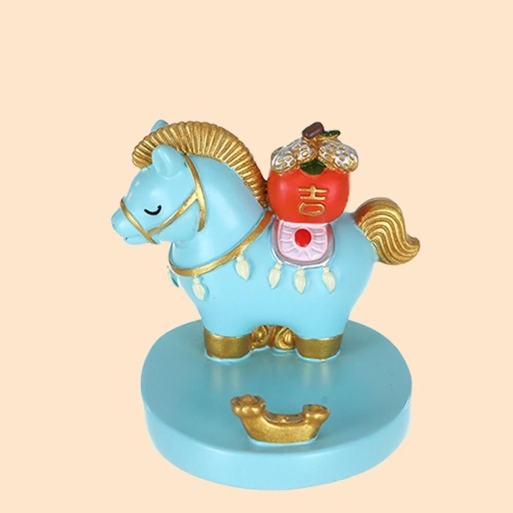 Resin Zodiac Horse Ornaments Festival Decorative Chinese Style 2026 Horse Year Figurines Year of The Horse Animal Horse Statue