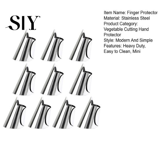 Beans Peeling Hand Protector 10Pcs Stainless Steel Finger Adjustable Chestnuts Nuts Rust-resistant Vegetable Cutting Guard Protective Tool Kitchen
