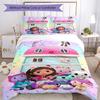 3pcs Gabby’s Dollhouse Bedding Set Duvet Cover Closure Includes 1 Duvet Cover & 2 Pillowcases, Soft and Comfortable for All Seasons.